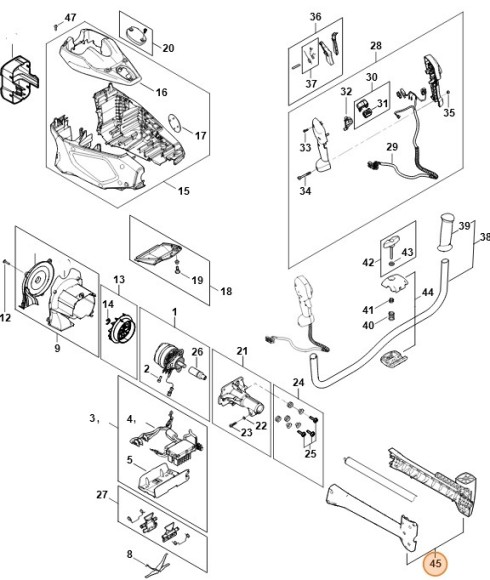 Частина корпуса STIHL FA017901400
