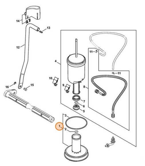 Патрубок насоса (42556706602)