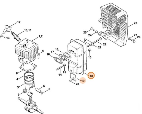 Глушитель выхлопа (43081400600)