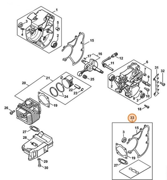 Набір ущільнень STIHL 11290071050