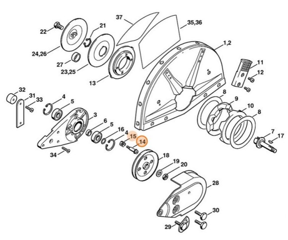 Натяжний гвинт STIHL 42237109500