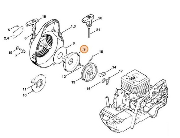 Возвратная пружина (42011900600)