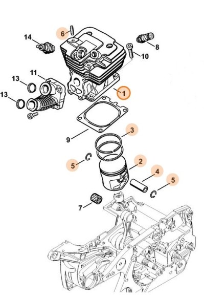 Цилиндр с поршнем? 50 мм (11380201201)