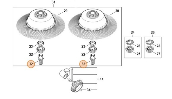 Зубчата муфта STIHL 48607323404