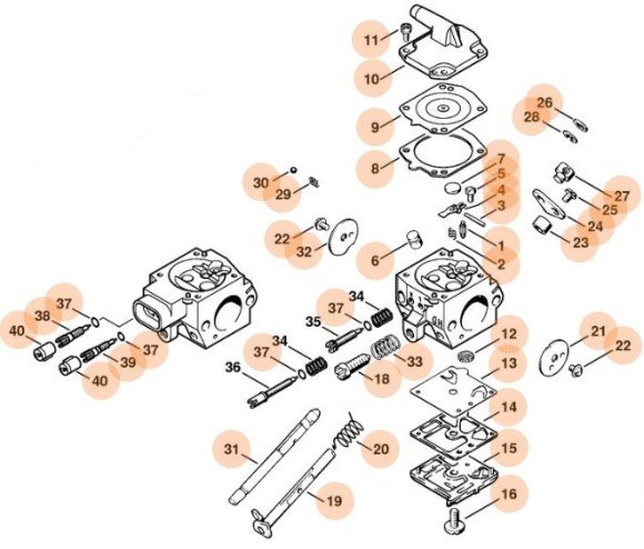 Карбюратор HD-45 (42031200610)