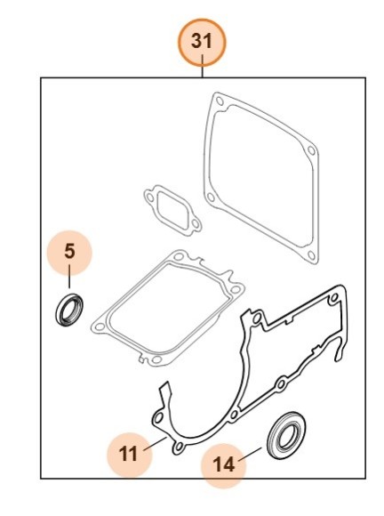 Набір ущільнень STIHL 11440071601