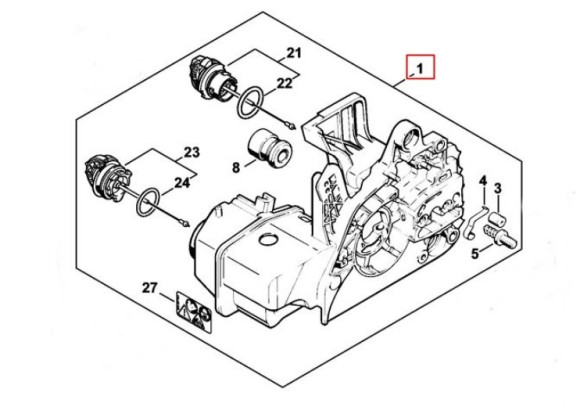 Картер двигуна STIHL 11230203033
