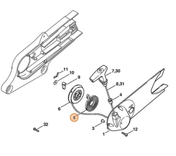 Возвратная пружина (42231900600)
