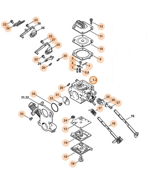 Карбюратор HD-49F (11381200625)