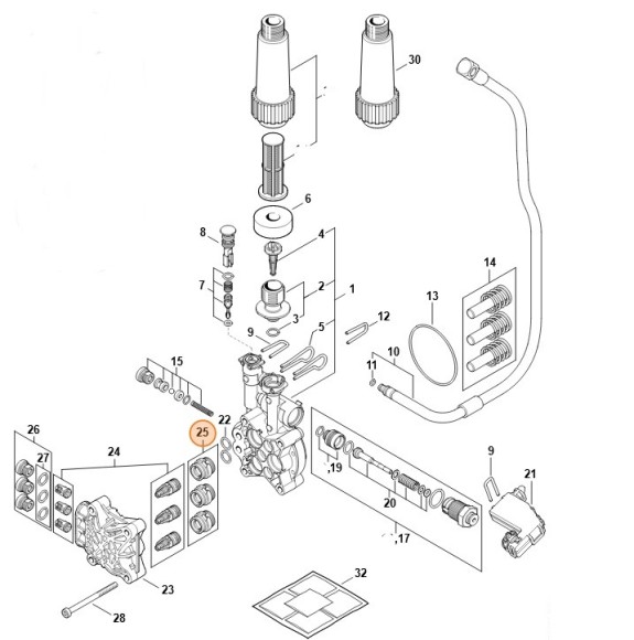 Комплект ущільнень - Поршень STIHL 49500071008