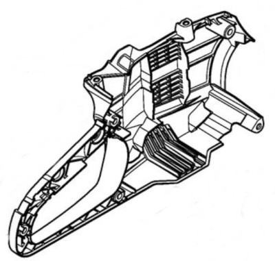 Корпус рукоятки лівий STIHL 12507911004