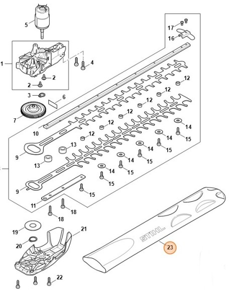 Накладка на ножи 500 мм/20\ (00007929600)