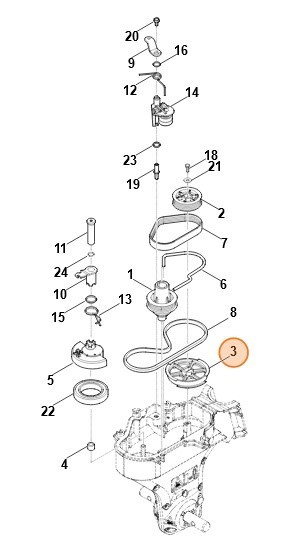 Клиноремінний шків STIHL 62417111220