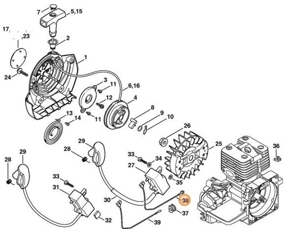 Провід короткого замикання STIHL 41344401101