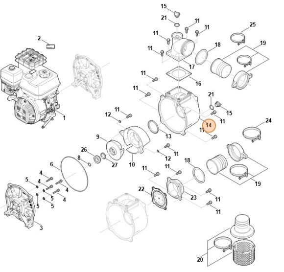 Корпус STIHL VB057011000