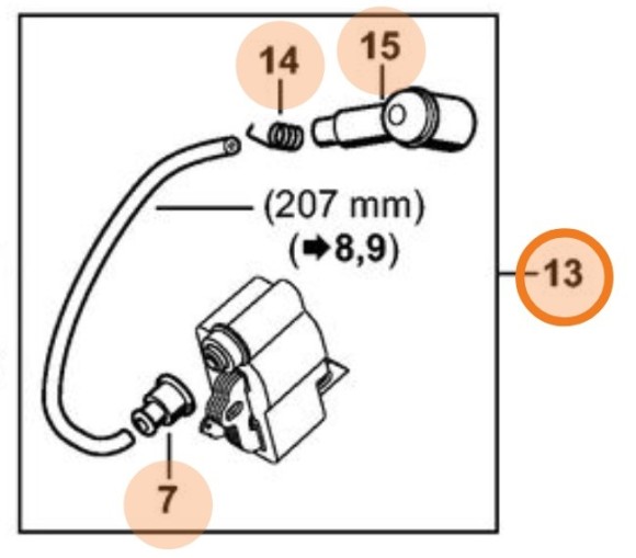 Модуль запалювання STIHL 11404001302