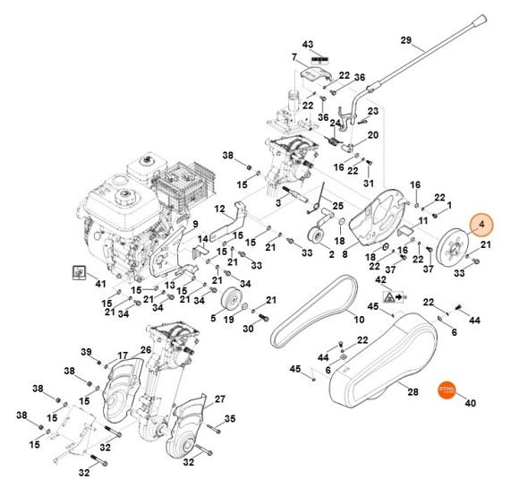 Клиноремінний шків STIHL 62507111200