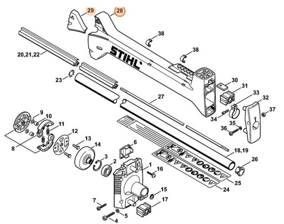 Антивібраційний корпус STIHL 41287900950
