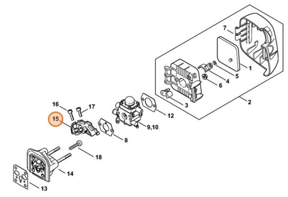 Зажимний елемент STIHL 41401827601