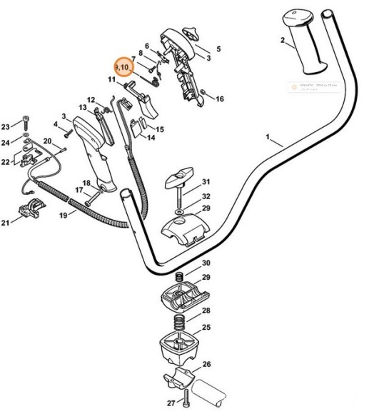 Пружина рычага (41281824500)