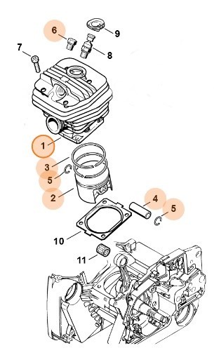 Цилиндр с поршнем? 52 мм (11220201219)