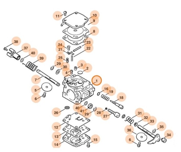 Карбюратор HS-275B (42211200652)