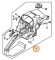 Корпус рукоятки STIHL 11277901008